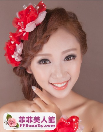 唯美韓式新娘髮型圖片    打造你的浪漫婚禮季