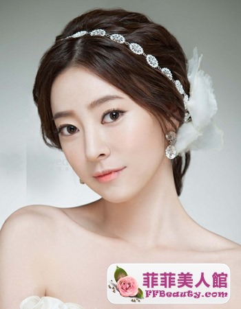 時尚韓式新娘髮型圖片   打造別致優雅范