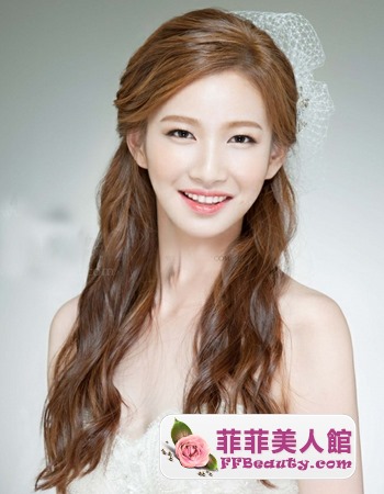 時尚韓式新娘髮型圖片   打造別致優雅范