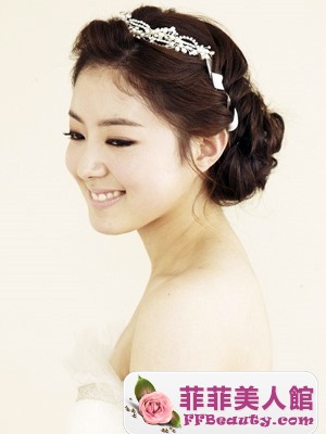 韓式甜美婚紗照髮型集錦  清新氣質化身公主新娘