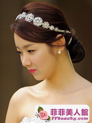 韓式甜美婚紗照髮型集錦  清新氣質化身公主新娘