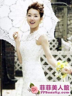 2014韓系婚紗照新娘髮型  氣質髮型見證浪漫婚禮