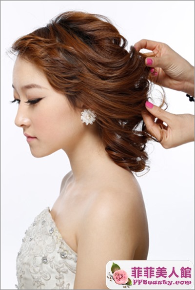 新娘髮型步驟圖解 韓式手抓發隨意而自然