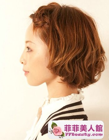 簡單日系瀏海編髮圖解 短髮造型更顯可愛感