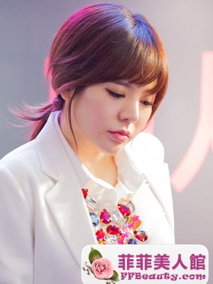 韓國女生扎起來的髮型盤點  簡易扎髮清新甜美