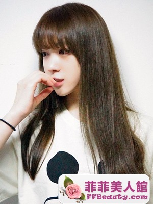 韓國網紅柳惠珠最新髮型推薦  齊瀏海直髮超呆萌